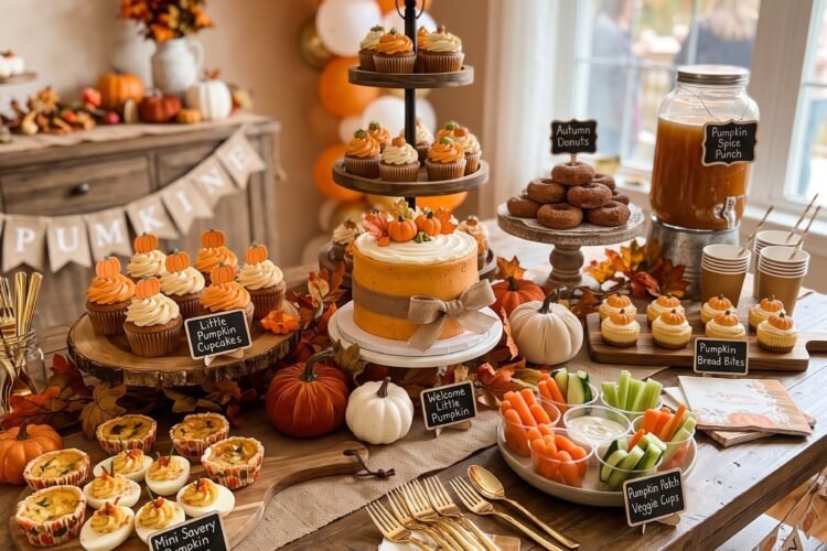 Little Pumpkin Baby Shower Food ideas