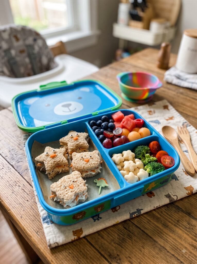 Mini Sandwich and Fruit Box