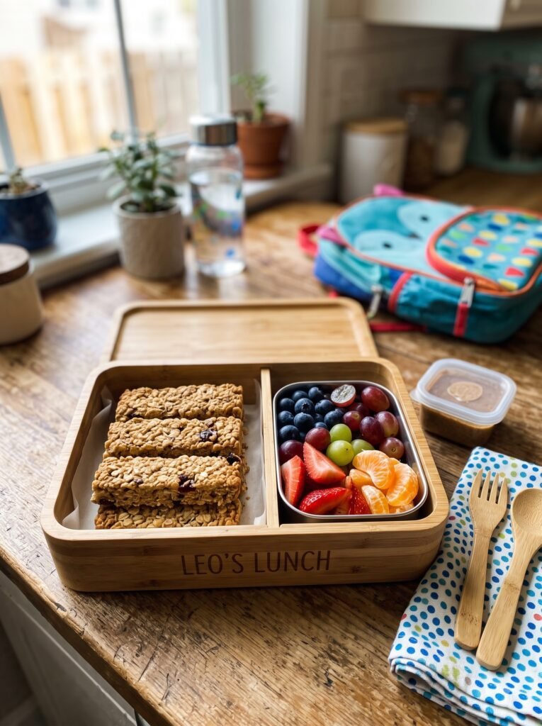 Oatmeal Fingers and Fruit Box