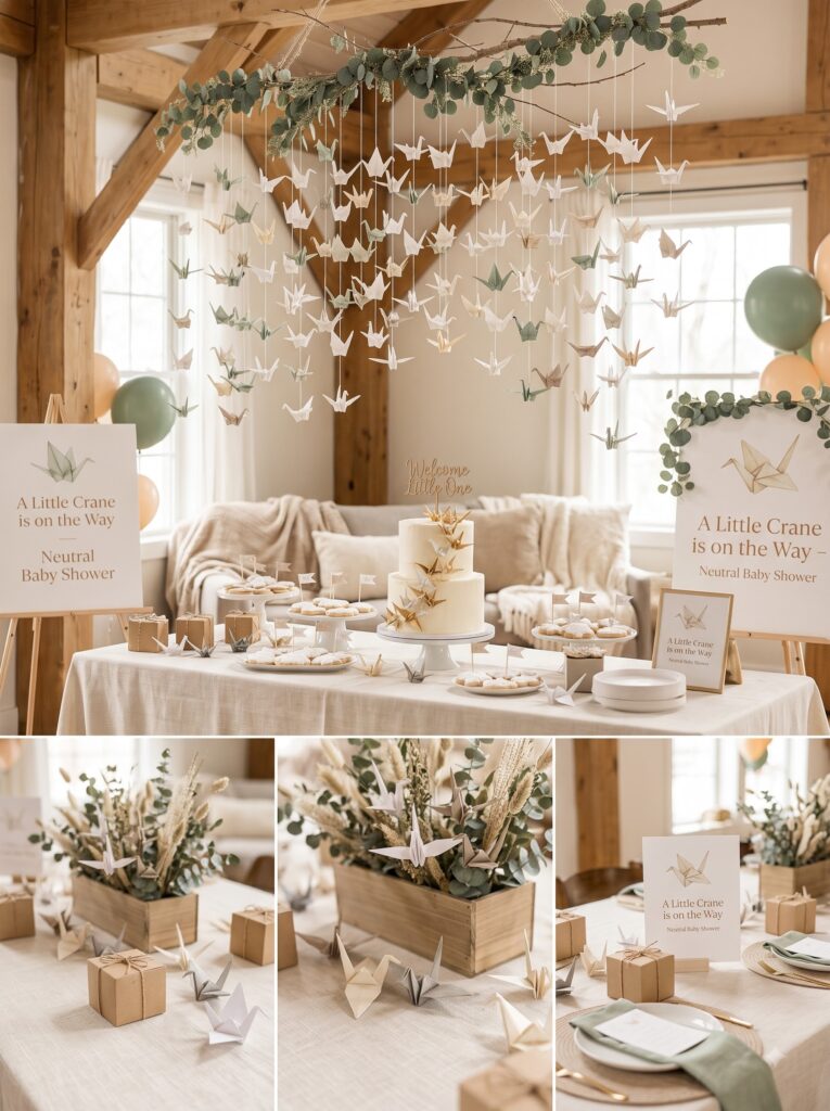 Origami Paper Crane Theme