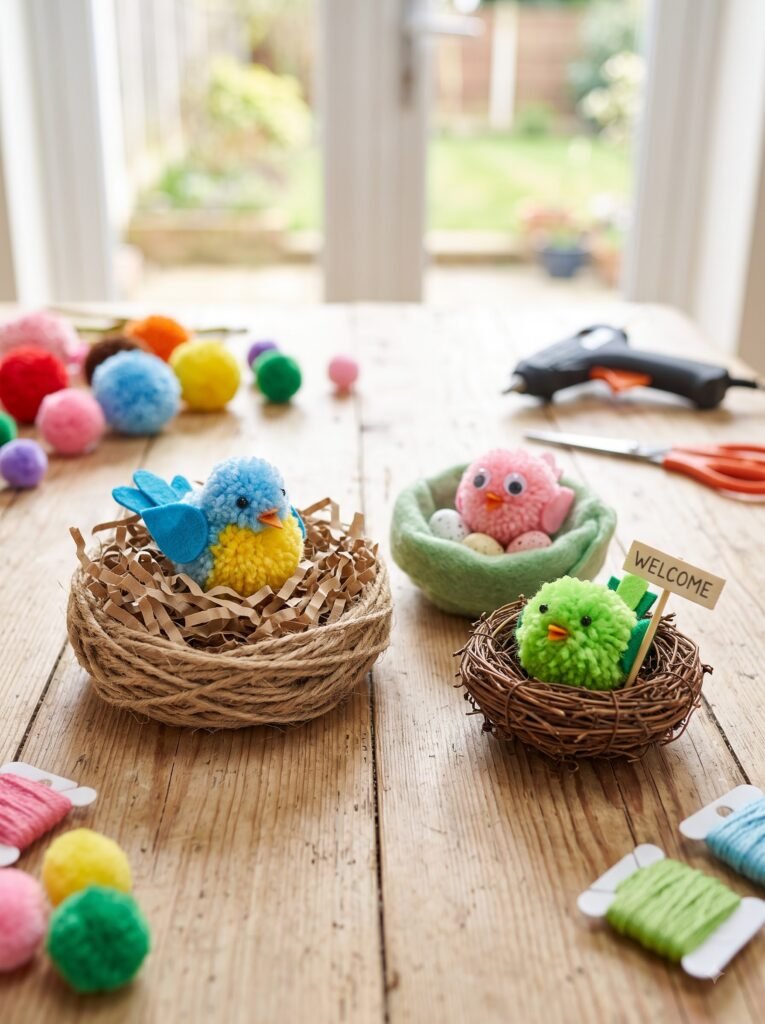 Pom Pom Bird Nest