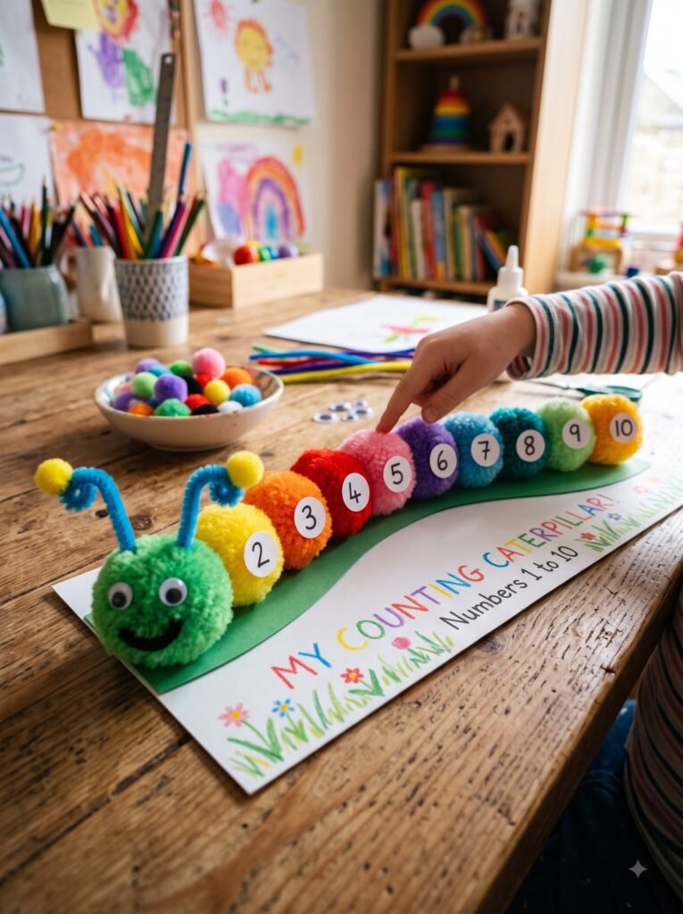 Pom Pom Counting Caterpillar
