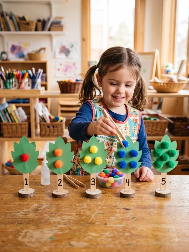 Pom Pom Counting Trees