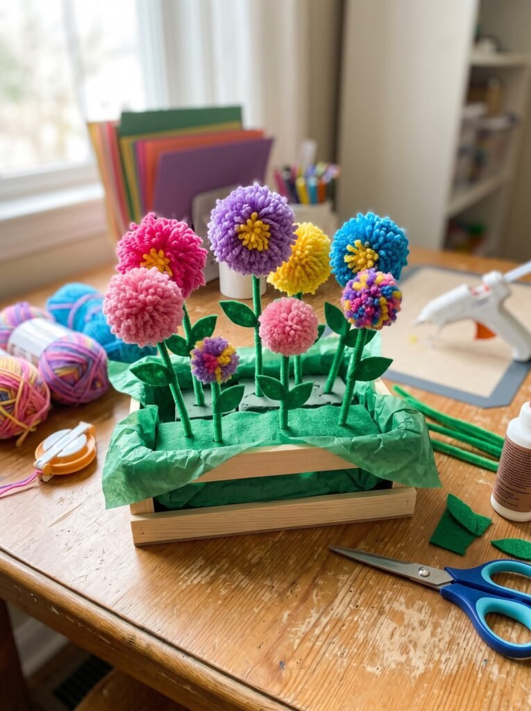 Pom Pom Flower Garden
