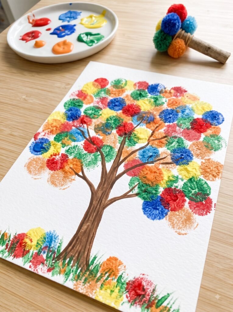 Pom Pom Picture Stamps