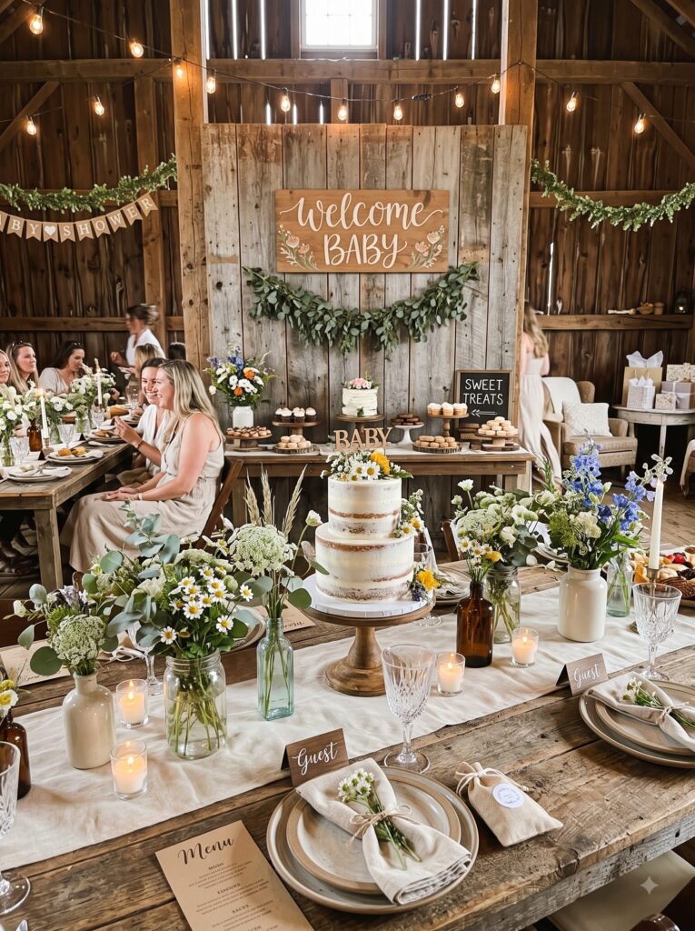 Rustic Barnwood and Wildflower Theme