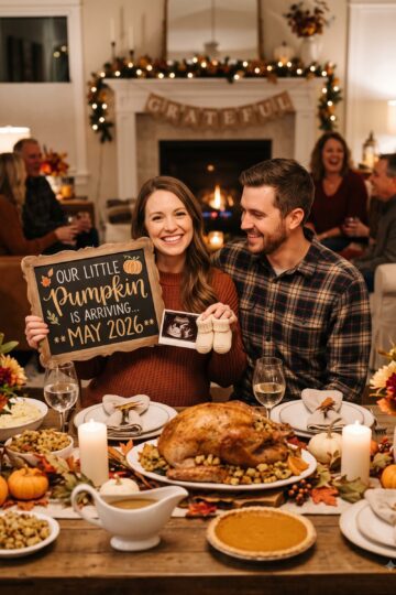 Thanksgiving Pregnancy Announcement ideas